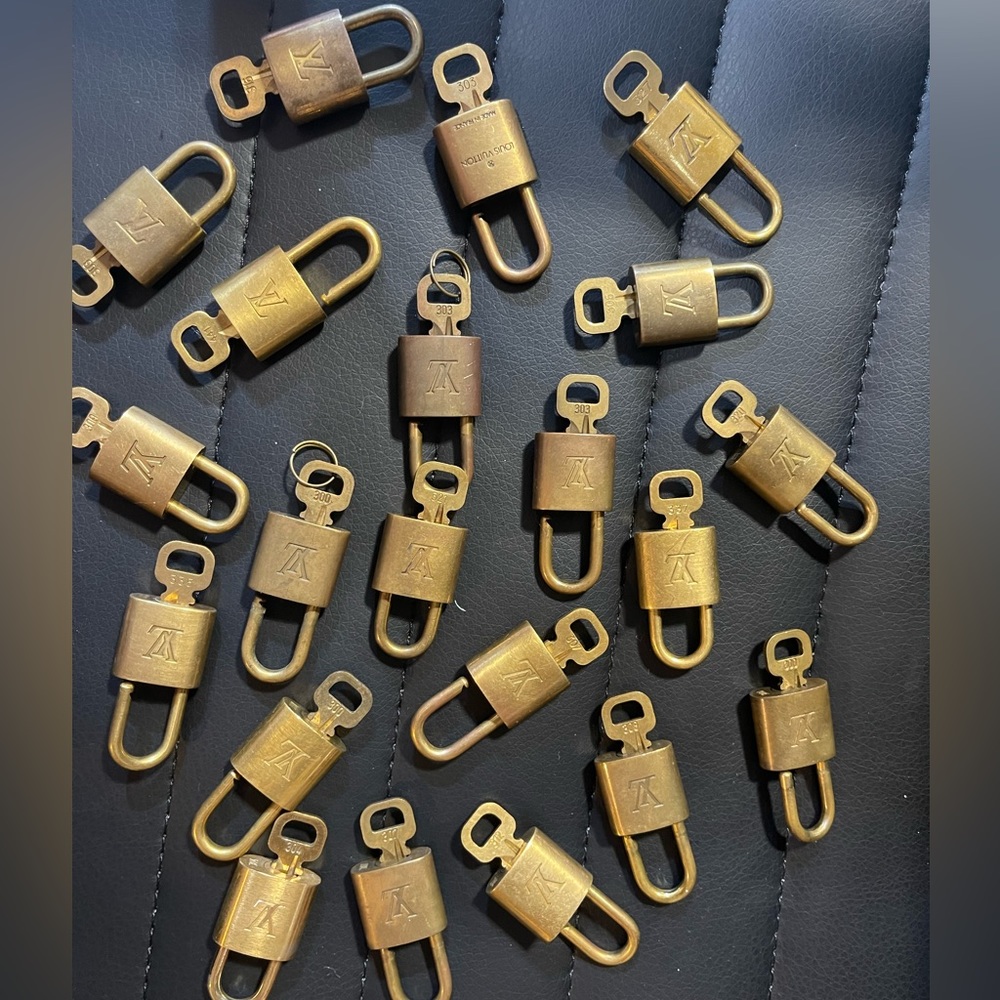 authentic louis vuitton brass lockset
